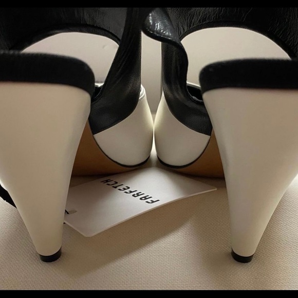 Celine Soft V Neck Bicolor Nappa Lamb 37 - Picture 4 of 9